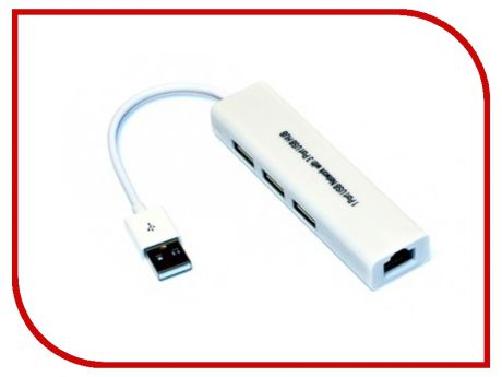 Хаб USB KS-is 3xUSB 2.0 LAN KS-311