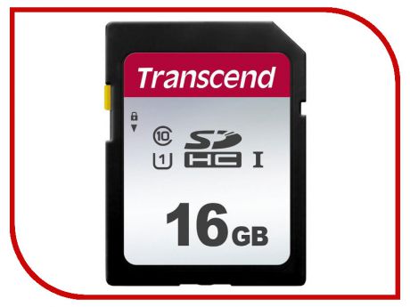 Карта памяти 16Gb - Transcend SDC300S SDHC Class10 UHS-I TS16GSDC300S