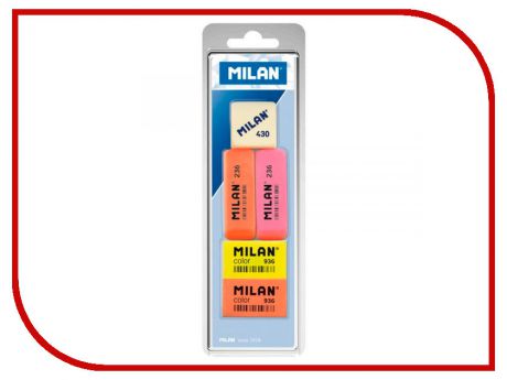Набор ластиков Milan 5шт BVM97010 / 208117