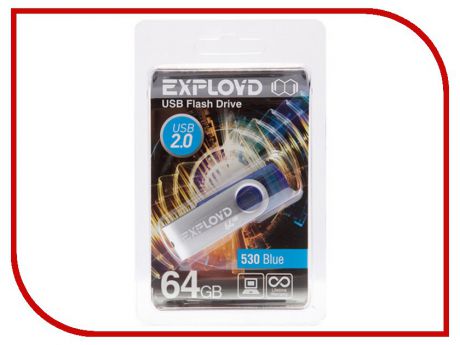 USB Flash Drive 64Gb - Exployd 530 Blue EX064GB530-Bl