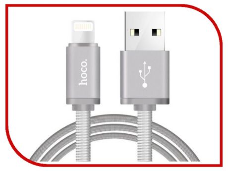 Аксессуар HOCO Metal U5i USB - Lightning Silver