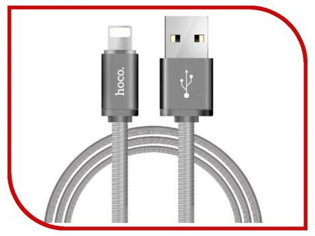 Аксессуар HOCO Metal U5i USB - Lightning Grey