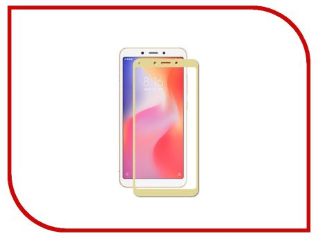 Аксессуар Защитное стекло для Xiaomi Redmi 6 / 6A Zibelino TG Full Screen Gold ZTG-FS-XMI-RDM-6-GLD