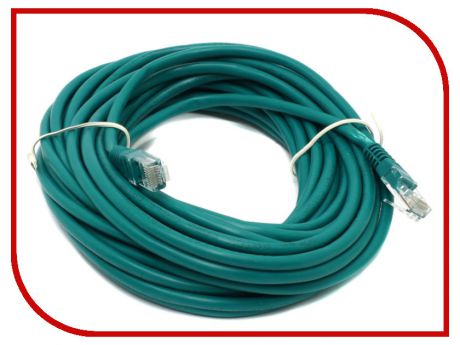 Сетевой кабель Telecom UTP cat.5e 10m Green PAT-10M_G
