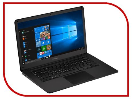 Ноутбук Prestigio SmartBook 141 C2 Black PSB141C02ZFH_BK_CIS (Intel Celeron N3350 1.1 GHz/3072Mb/32Gb SSD/Intel HD Graphics/LAN/Wi-Fi/Bluetooth/Cam/14.1/1920x1080/Windows 10 Home)