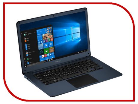 Ноутбук Prestigio SmartBook 141 C2 Blue PSB141C02ZFH_BB_CIS (Intel Celeron N3350 1.1 GHz/3072Mb/32Gb SSD/Intel HD Graphics/LAN/Wi-Fi/Bluetooth/Cam/14.1/1920x1080/Windows 10 Home)