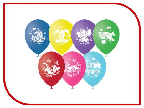 Набор воздушных шаров Поиск Детская тематика 30cm 50шт 4690296041120
