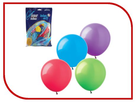 Набор воздушных шаров Веселая затея 9-inch 100шт Пастель Ассорти 1101-0023
