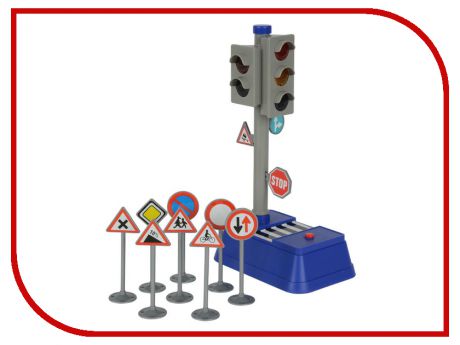 Игрушка Dickie Toys Светофор + набор дорожных знаков 3741001