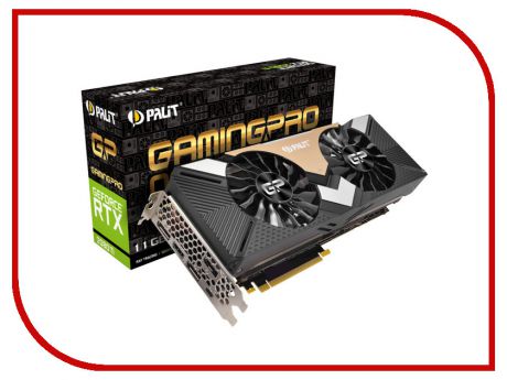 Видеокарта Palit GeForce RTX 2080 Ti Gaming Pro OC 1650Mhz PCI-E 3.0 11264Mb 14000Mhz 352 bit HDMI 3xDP NE6208TS20LC-150A