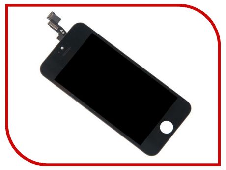 Комплект для самостоятельного ремонта телефона RocknParts Дисплей для iPhone 5S Black +защитное стекло+набор инструментов+пошаговая инструкция 646316