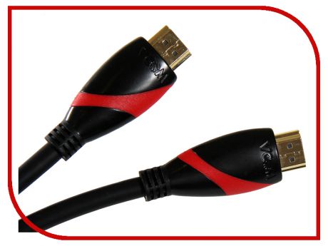 Аксессуар VCOM HDMI 19M ver 2.0 3m Black-Red CG525-R-3.0