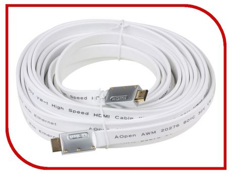 Аксессуар AOpen HDMI 19M 1.4V 3D 10m ACG545A-W-10M