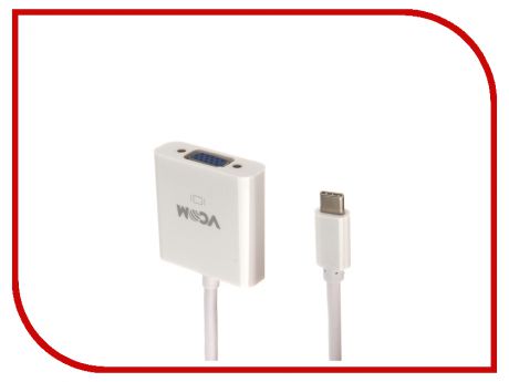 Аксессуар VCOM USB Type-C M to VGA F CU421