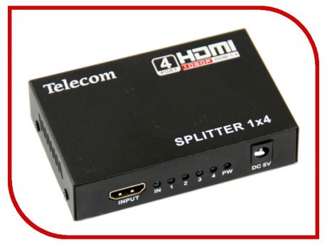 Сплиттер Telecom Splitter HDMI 1x4 1.4v 3D TTS5020