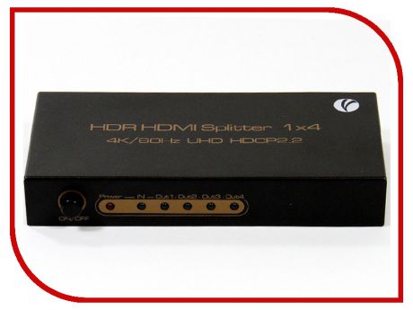 Сплиттер VCOM HDMI Splitter 1x4 2.0v DD424