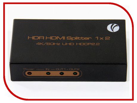 Сплиттер VCOM HDMI Splitter 1x2 2.0v DD422