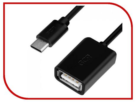 Аксессуар Greenconnect USB Type C - USB 2.0 0.15m Black GCR-UC1AF-BB2S-0.15m