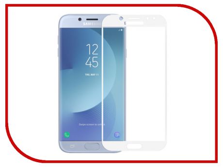 Аксессуар Противоударное стекло для Samsung Galaxy J7 2018 J730 Innovation 2D Full Glue Cover White 12808