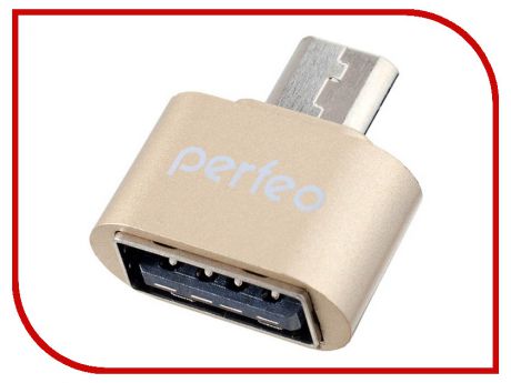 Аксессуар Perfeo USB - Micro USB PF-VI-O003 Gold