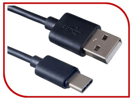 Аксессуар Perfeo USB 2.0 A - USB Type-C 2m Black U4702