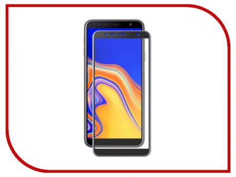 Аксессуар Защитное стекло для Samsung Galaxy J4 Plus 2018 Red Line Full Screen 3D Tempered Glass Full Glue Black УТ000016686