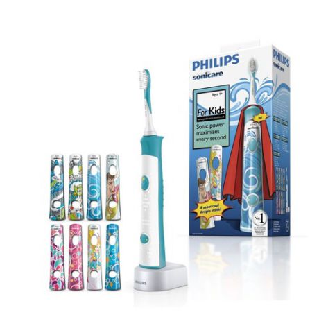 Электрическая зубная щетка PHILIPS Sonicare For Kids HX6311/07 белый