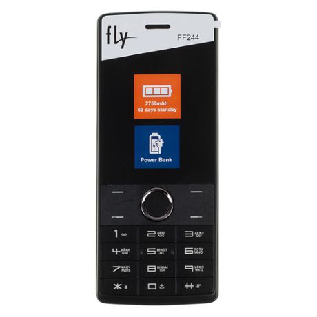 Мобильный телефон FLY FF244, серый