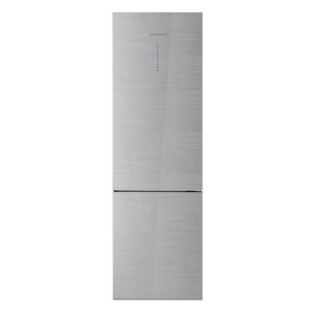 Холодильник DAEWOO RNV3310GCHS, двухкамерный, серебристое стекло