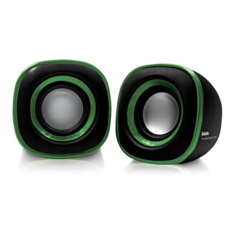 Колонки BBK CA-301S, 2.0, черный, зеленый