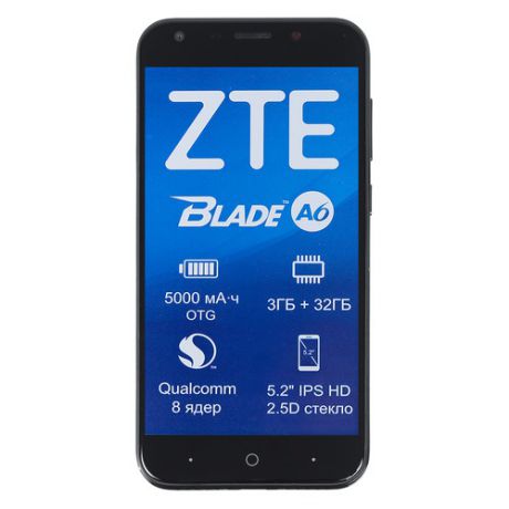 Смартфон ZTE Blade A6, черный
