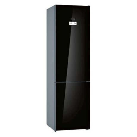 Холодильник BOSCH KGN39JB3AR, двухкамерный, черное стекло