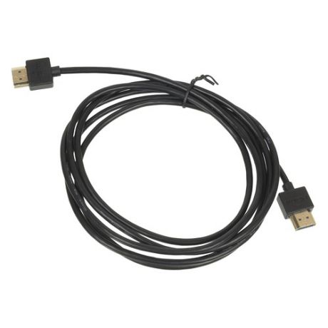 Кабель аудио-видео HDMI (m) - HDMI (m) , ver 1.4, 2м, GOLD черный