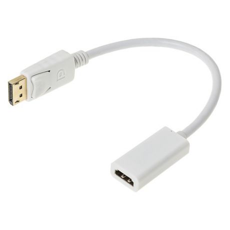 Переходник HDMI (f) - DisplayPort (m) , белый