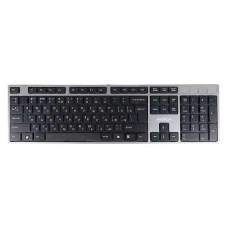 Клавиатура A4 KD-300, USB, серый + черный