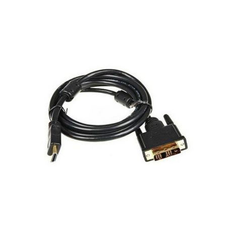 Кабель Buro HDMI (m)/DVI-D(m) 3м. феррит.кольца Позолоченные контакты (HDMI-19M-DVI-D-3M)