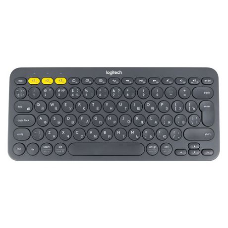 Клавиатура LOGITECH Multi-Device K380, bluetooth, беспроводная, темно-серый [920-007584]