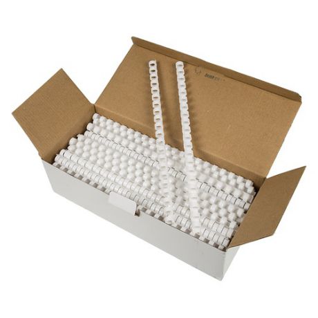 Пружина пластиковая FELLOWES CRC-53462, 12мм, 56 - 80 листов, A4, 100, белый