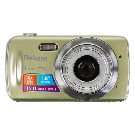 Цифровой фотоаппарат REKAM iLook S750i, золотистый