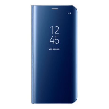 Чехол (флип-кейс) SAMSUNG Clear View Standing Cover, для Samsung Galaxy S8+, голубой [ef-zg955clegru]