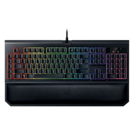 Клавиатура RAZER BlackWidow Chroma V2, USB, c подставкой для запястий, черный [rz03-02030700-r3r1]