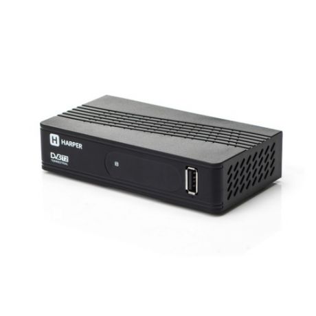 Ресивер DVB-T2 HARPER HDT2-1202, черный