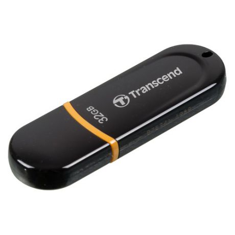 Флешка USB TRANSCEND Jetflash JF300 32Гб, USB2.0, черный и оранжевый [ts32gjf300]