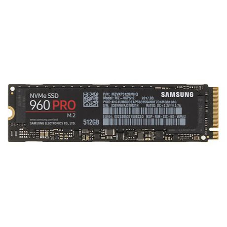 SSD накопитель SAMSUNG 960 Pro MZ-V6P512BW 512Гб, M.2 2280, PCI-E x4, NVMe