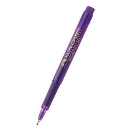 Ручка капиллярная Faber-Castell Broadpen (155436) 0.8мм фиолетовые чернила 10 шт./кор.