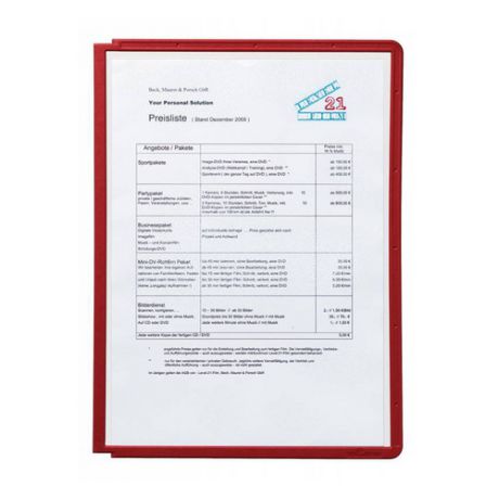 Демонстрационная панель для демонстрационных систем Durable Sherpa 5606-03 красный 10 шт./кор.