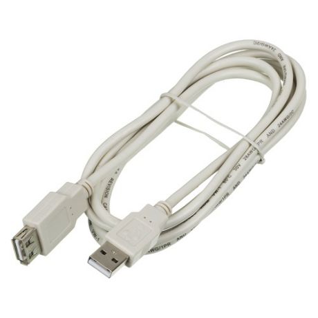Кабель-удлинитель USB2.0 NINGBO USB A(m) - USB A(f), 1.8м, блистер [usb2.0-am-af-br]