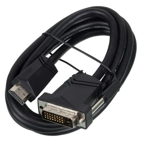 Кабель видео HAMA H-122130, DVI-D(m) - HDMI (m) , 1.5м, черный [00122130]