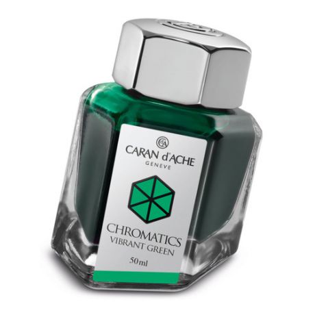 Флакон с чернилами Carandache Chromatics (8011.210) Vibrant green чернила 50мл