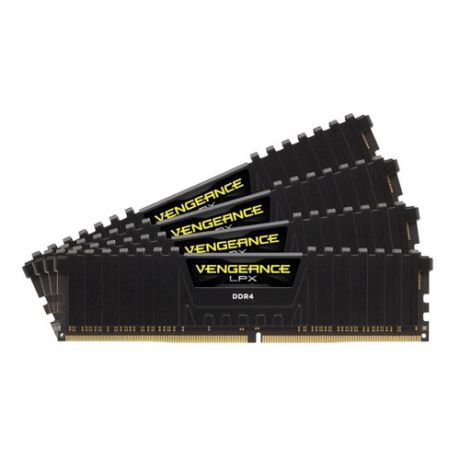 Модуль памяти CORSAIR Vengeance LPX CMK64GX4M4A2400C16 DDR4 - 4x 16Гб 2400, DIMM, Ret